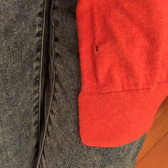 M/L Orange Cardigan with Wide Pockets - Picture 6 of 6